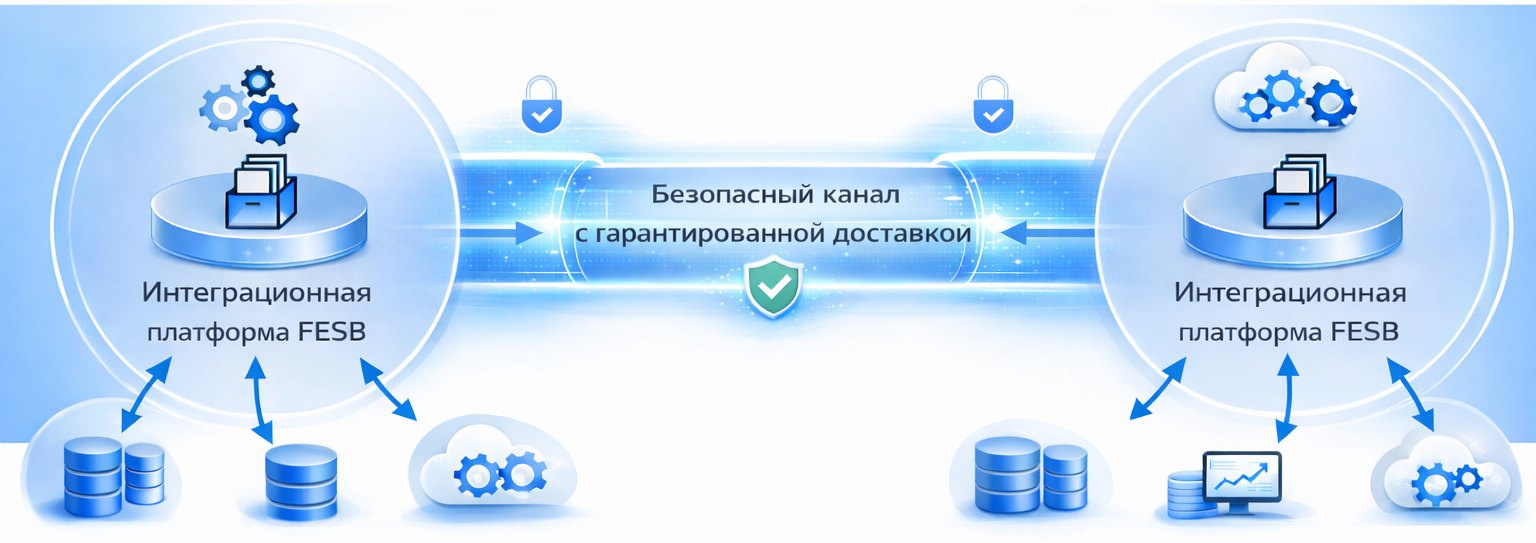 Безопасный канал с гарантированной доставкой между двумя экземплярами FESB